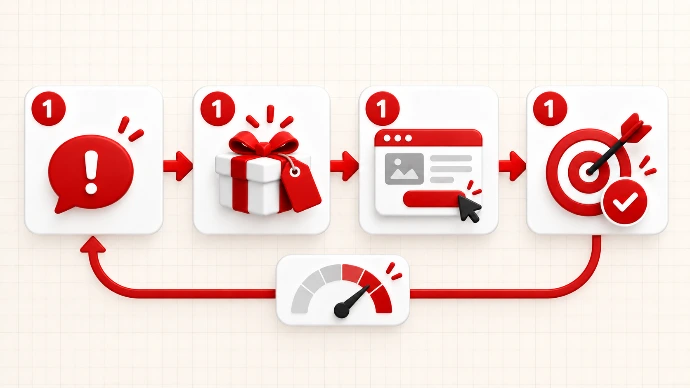 ภาพสูตรทดลองโฆษณา 1 กลุ่มปัญหา 1 Offer 1 Landing Page และ 1 Conversion