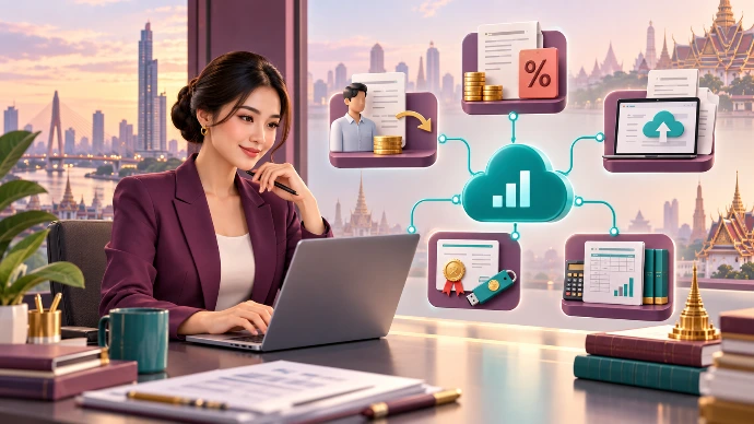 การทำงานบัญชีไทย ภาษีหัก ณ ที่จ่าย เอกสาร และรายงานบน Odoo